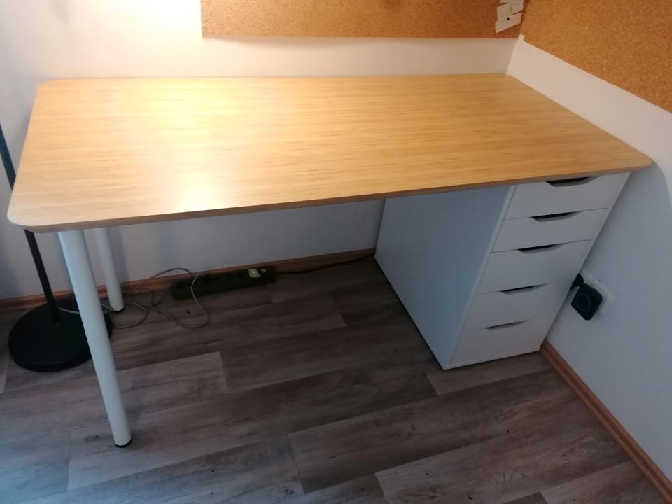 Schreibtisch IKEA Modelle "ANFALLARE/ALEX" gebraucht in Wolfhagen 