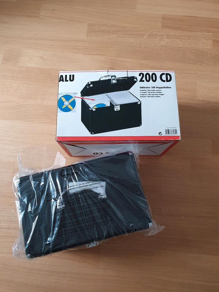 *NEU* DJ Alukoffer schwarz abschließbar für 200 CDs oder DVDs in Mainz