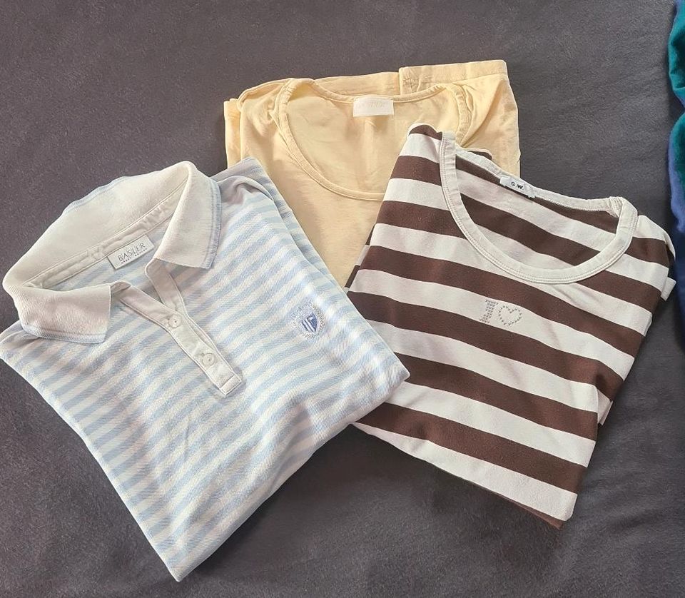 T-Shirt 3er Set 46-48 Markenware (Basler-Gerry Weber) in Wandlitz