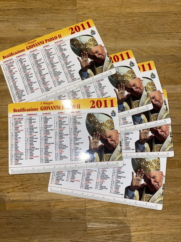 Kalender zur Seligsprechung von Johannes Paul II (2011) /C in Köln