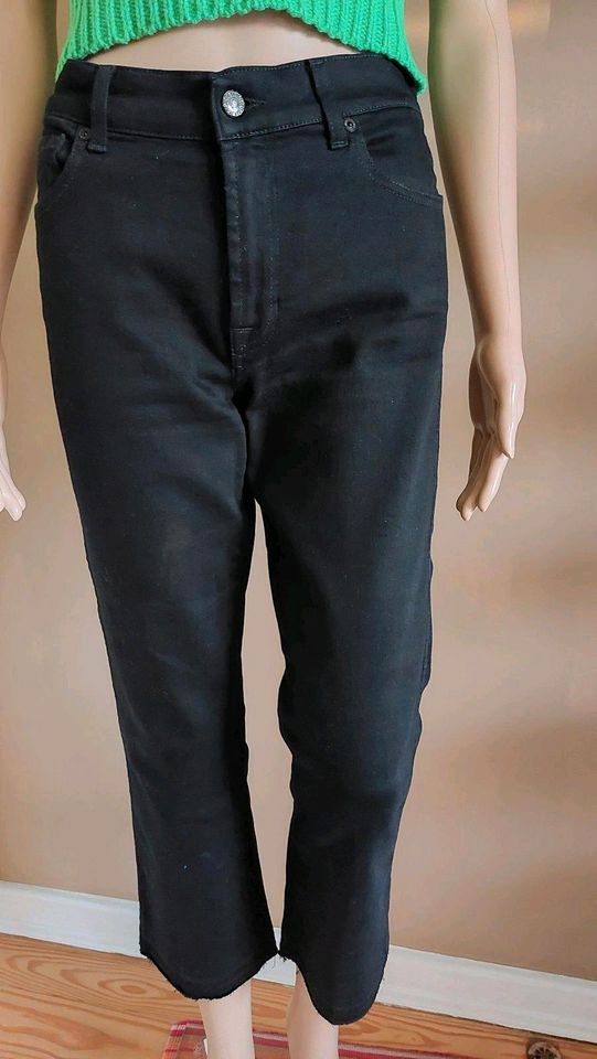 schwarze Bootcut-Jeans cropped, Seven for all mankind, Größe 30 in Hamburg