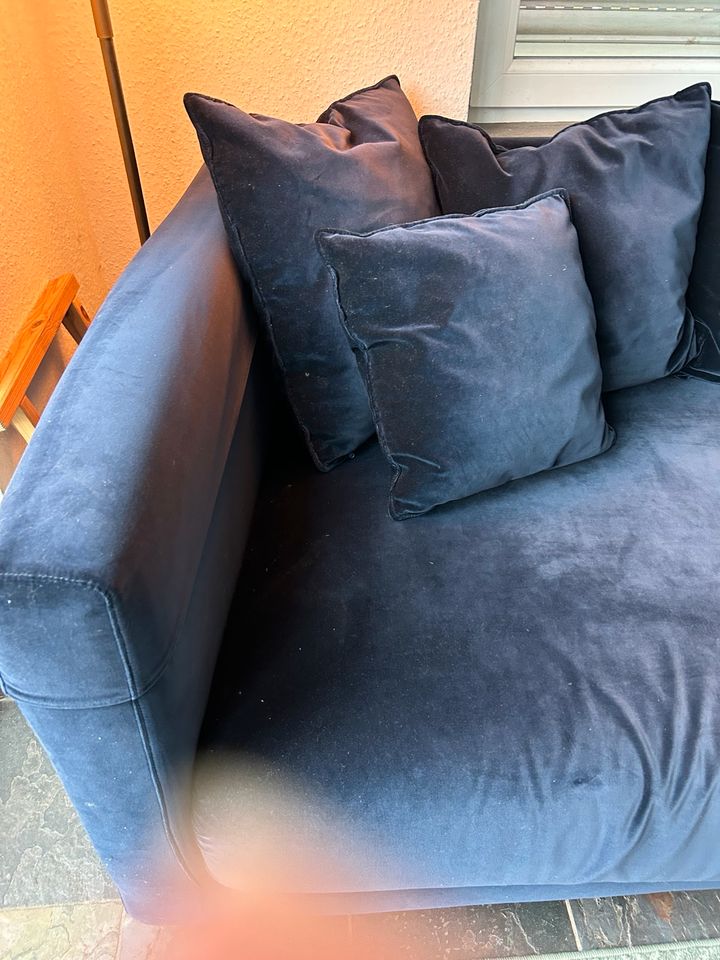 Ikea 3er Sofa Stockholm 2017 blau Samt in Aachen