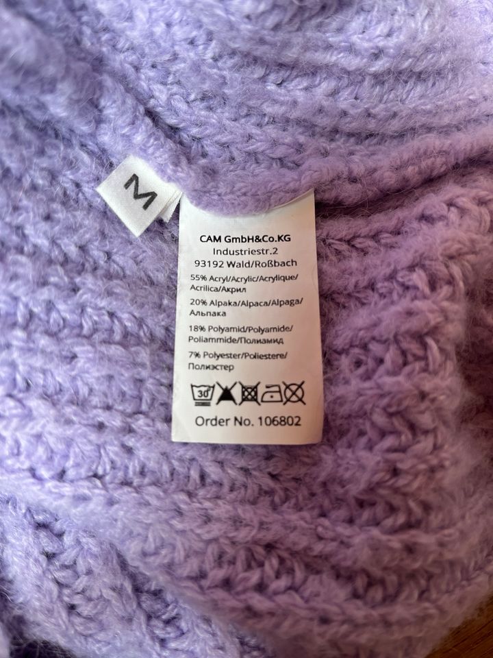 MAC Pulli Pullover Grobstrick oversize Flieder M 38 in Waakirchen