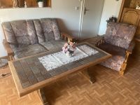 Couch/Sofa Landschaft mit Schlaffunktion mit Tisch, massiv Nordrhein-Westfalen - Much Vorschau