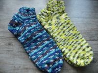 Wollsocken, Sneaker⭐ handgestrickt aus 6fach Sockenwolle Gr.39/40 Niedersachsen - Stade Vorschau