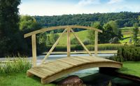 Gartenteichbrücke 80x240 cm mit einseitigem Handlauf Holzbrücke Holz 3190216 Westerwaldkreis - Hahn am See Vorschau