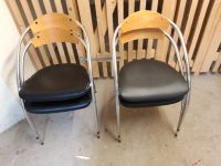 4 Kunstleder-Stühle mit Metallgestell Baden-Württemberg - Friesenheim Vorschau