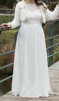 Kleid für Standesamt Trauung Hochzeit weiß Spitze Baden-Württemberg - Leingarten Vorschau