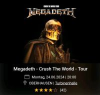 Megadeth Ticket Sachsen-Anhalt - Glebitzsch Vorschau