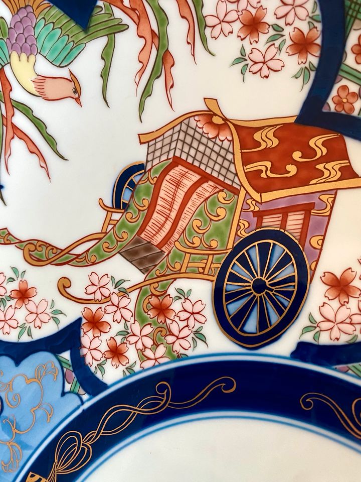 Imari ? Japanese Handgemalte 45 cm,3,8 kg Große Schale,Teller,RAR in Greven