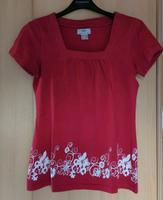 Damen T-Shirt, rot mit weißem Druck Niedersachsen - Seesen Vorschau