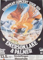 Original-Konzertplakat Emerson,Lake & Palmer 1974 Stuttgart - Feuerbach Vorschau