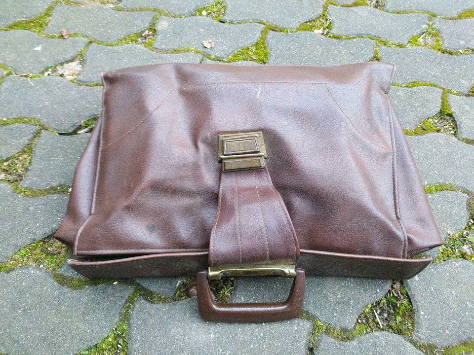 braune Tasche, Arbeitstasche, Vintage DDR VEB Ostalgie in Leipzig