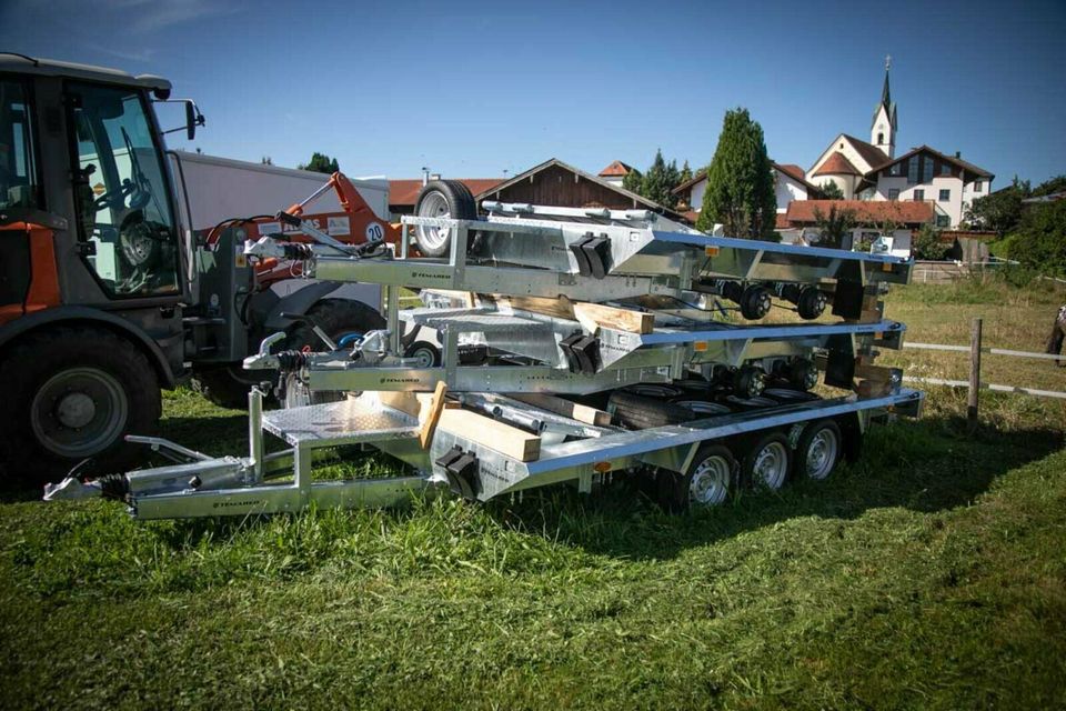 Maschinentransporter Anhänger für Minibagger Arbeitsbühne 3500 kg in Waging am See