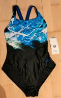 38:Arena Badeanzug W swimsuit V back placement,schwarz,blau,weiß Baden-Württemberg - Heilbronn Vorschau