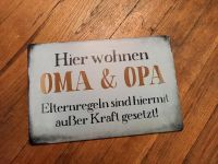 Blechschild Oma Opa Metall Schild Deko Nordrhein-Westfalen - Nettetal Vorschau