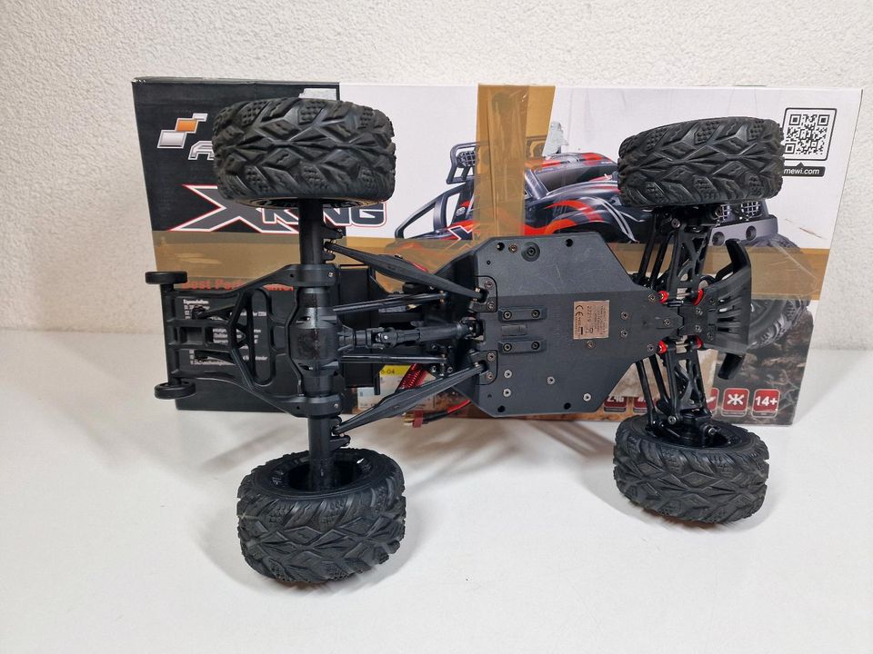 Amewi X-King Rc Monstertruck 1:12 Brushed 30KM/H 4WD RTR Set Grün in Seckach