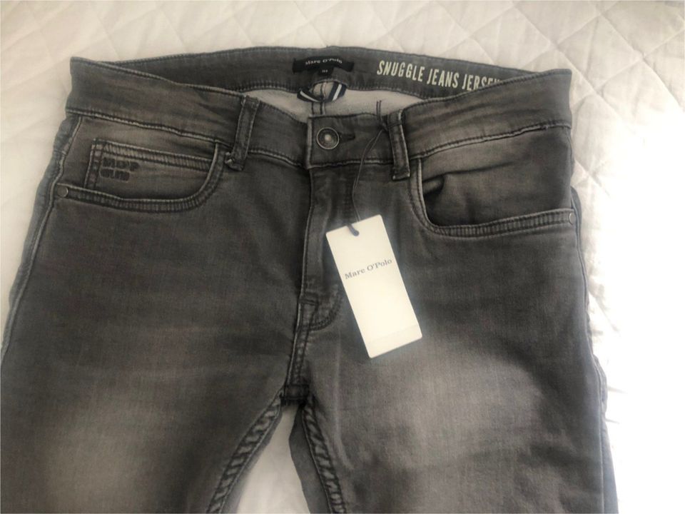 Marc O´Polo Hose Jeans Jeanshose Snuggle Jeans Jersey grau Gr.164 in Duisburg