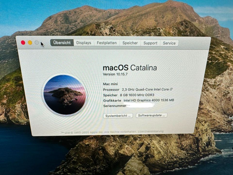 Apple mac mini Model 2012 Quad Core 2,3 i7 8GB RAM 1,12TB Fusion in Kamenz