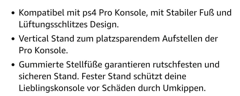 Standfuß/Halterung für PS4 Pro in Eriskirch