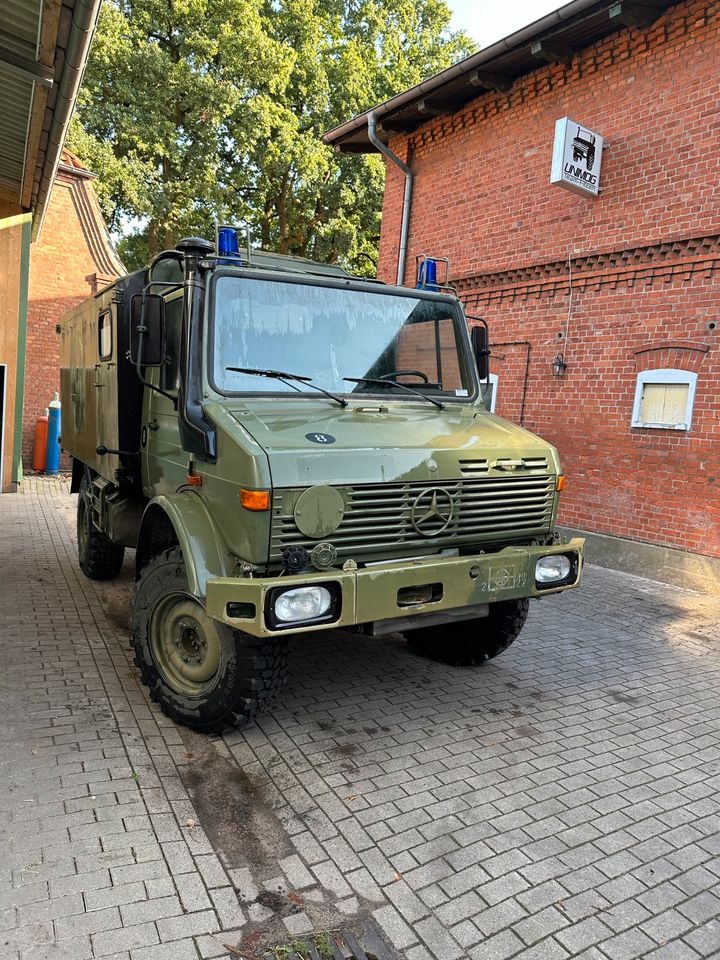 Unimog U1300L OM366 Sani Reisemobil Expeditionsmobil H inkl. Mwst in Büchen