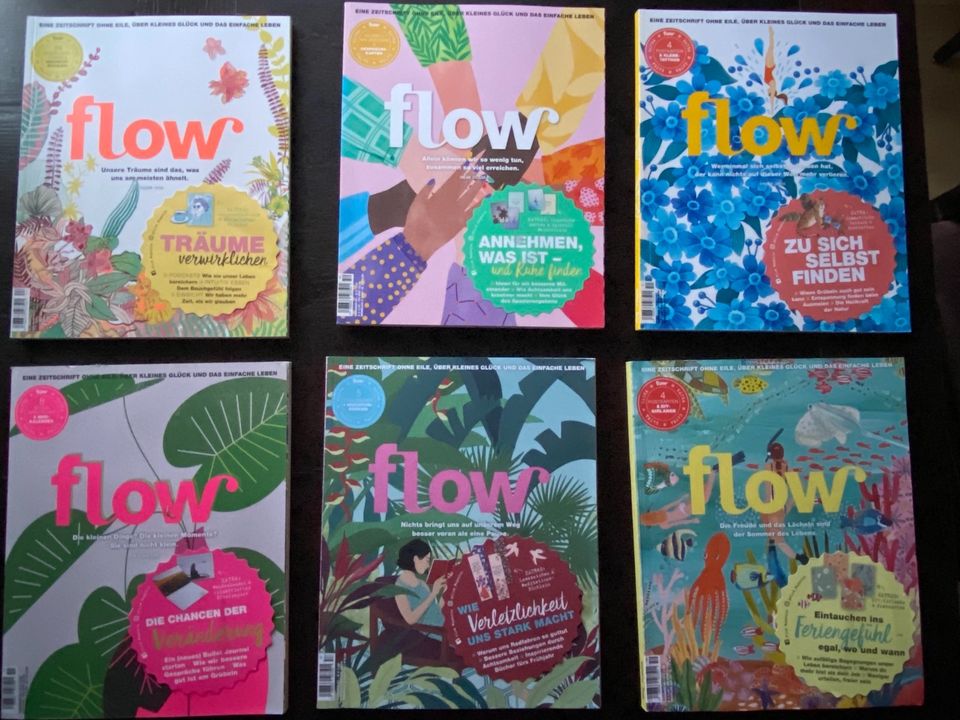 5 x FLOW (Zeitschrift) Nr. 44, 50, 51, 57, 59 in Ostfildern