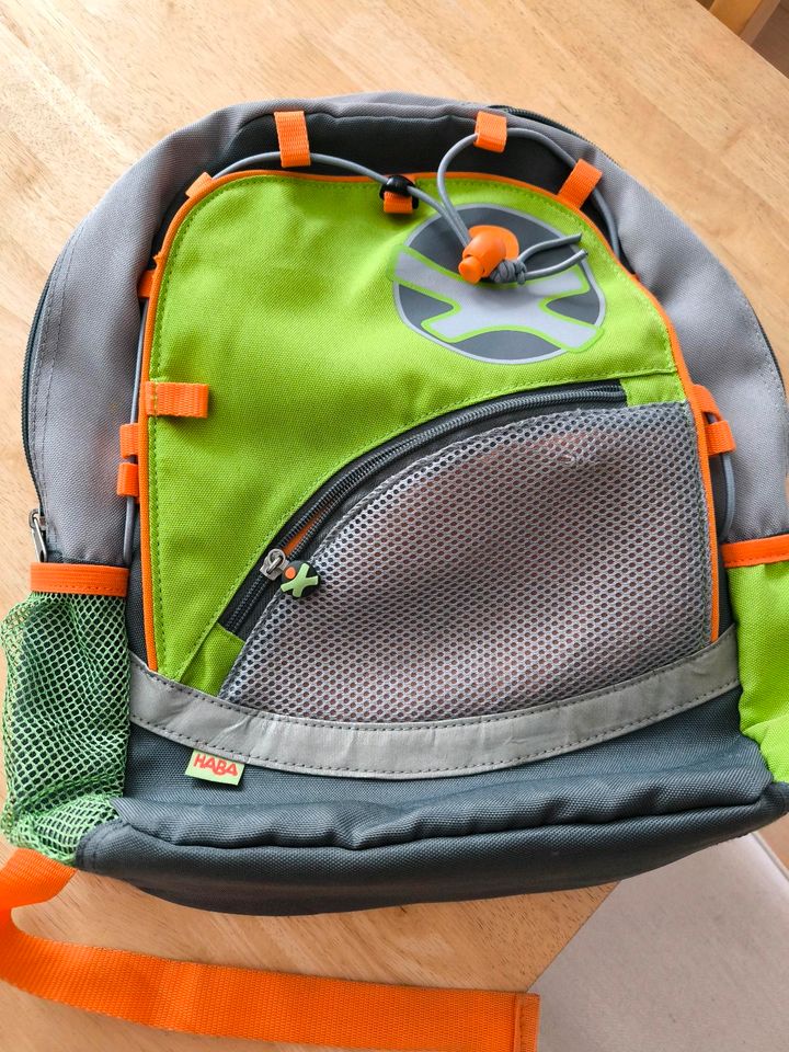 Haba Terra Kids Rucksack*  orange grün grau, gut bis sehr gut e in Philippsburg