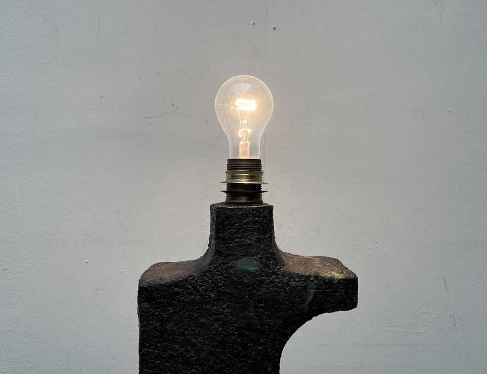 Mid Century Brutalist Studio Pottery Table Lamp Tischleuchte 60er in Hamburg