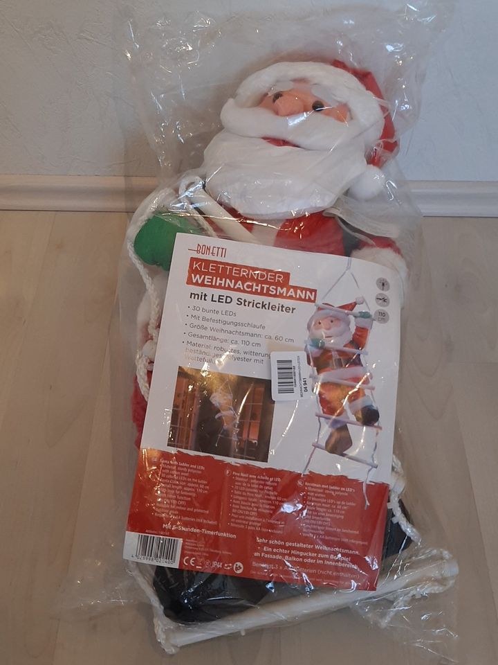 Bonetti Weihnachtsmann auf Strickleiter (neu, OVP) in Pfaffen-Schwabenheim