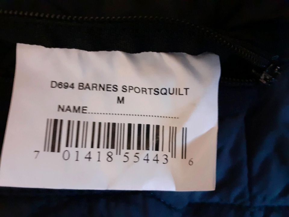 Barbour D694 Barnes Sportsquilt, schwarz, Gr. Medium in München