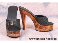 3775 unisex-heels; neue high heels gr. 40; echtholz, echtleder! Hessen - Limeshain Vorschau