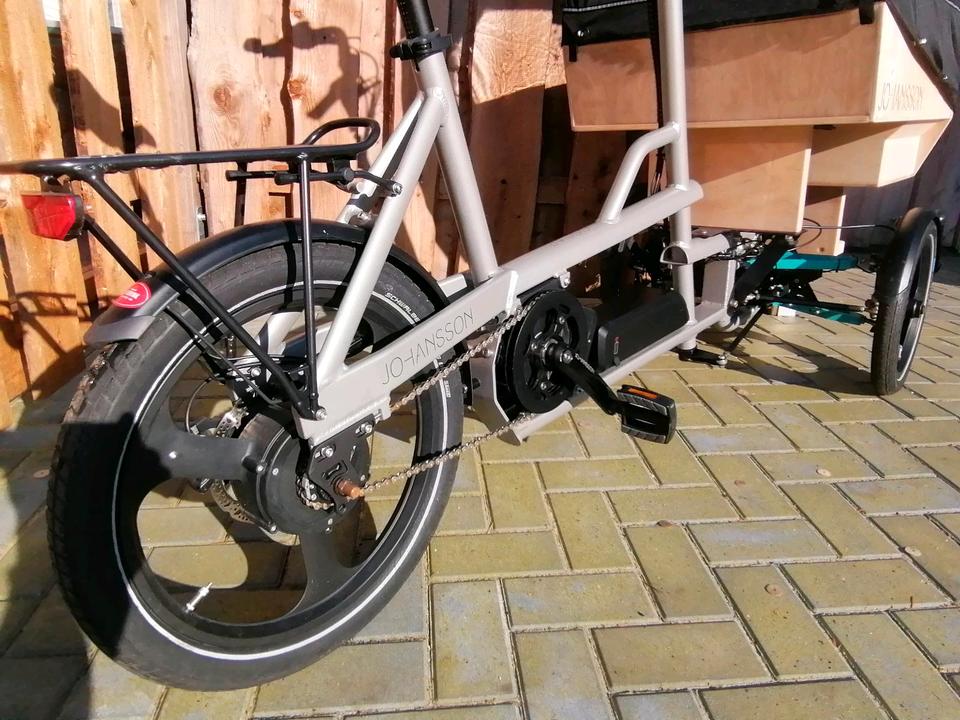 Lastenrad Transportrad Johansson Oscar mit Neigetechnik Brose in Twist