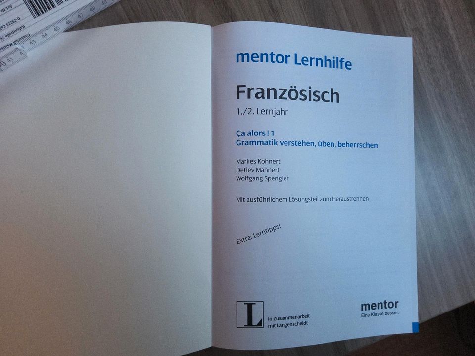 Buch Mentor Lernhilfe Grammatik Französisch 1./2. Lernjahr in Eschwege