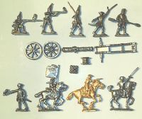 Zinnsoldaten, Flachfiguren, Uniformen 1800-1900, 32 Teile, 5 cm Bayern - Germering Vorschau