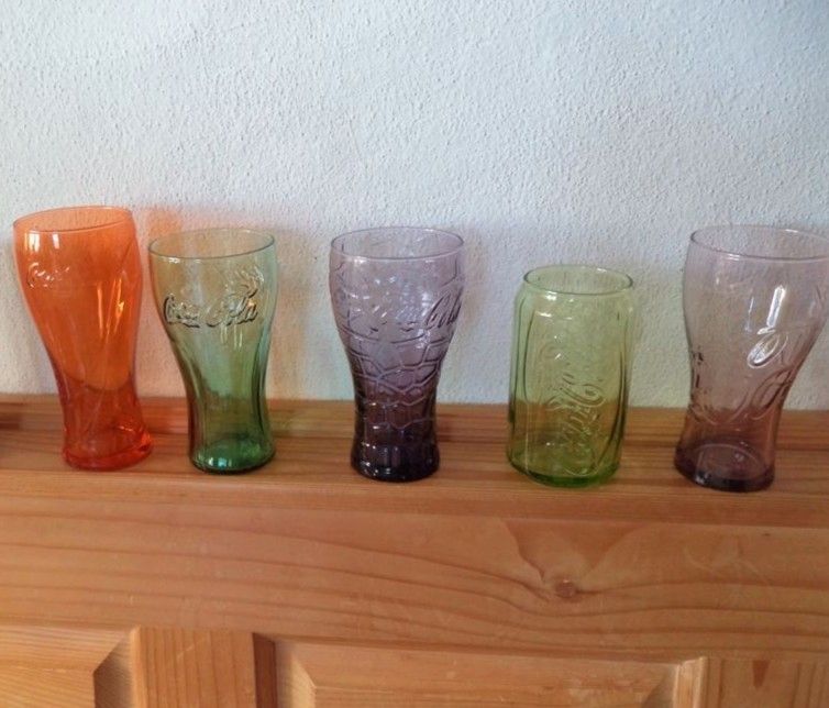 5 verschiedene  Mc Donalds Gläser COCA COLA unbenutzt in Waldkirchen