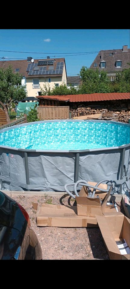 Frame Pool 4,27m×1,07m SummerWaves in Bous