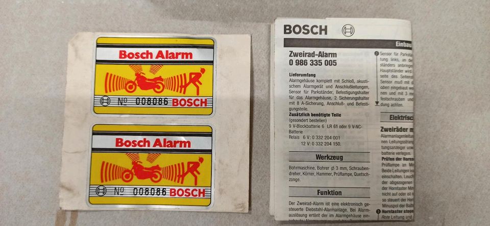 Bosch Alarm 0986335005 Zweirad-Alarm 0 986 335 005 in Riedstadt
