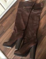 H&M Overknee Stiefel Gr. 39 braun cognac echtes Leder RAR Blogger Wandsbek - Hamburg Farmsen-Berne Vorschau