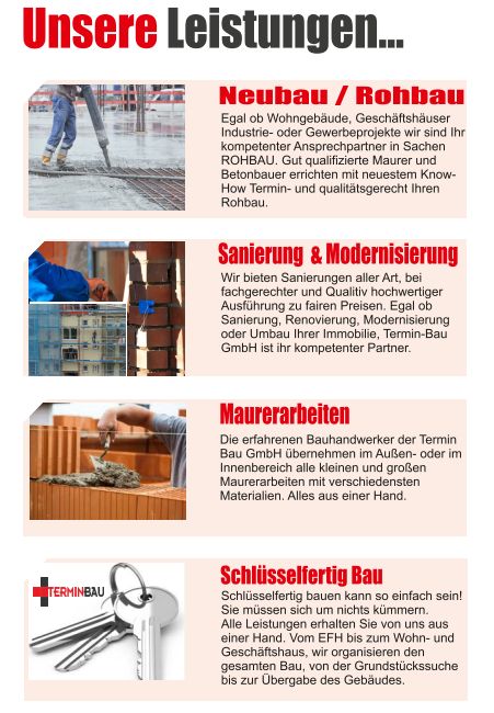 Freie Kapazitäten – Im BEREICH  Sanierung / Rohbau / Maurer in Halle