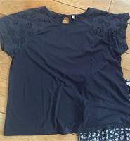Tchibo Damen Shirt Gr 44/46 blau Lochstickerei Rheinland-Pfalz - Mertesdorf Vorschau