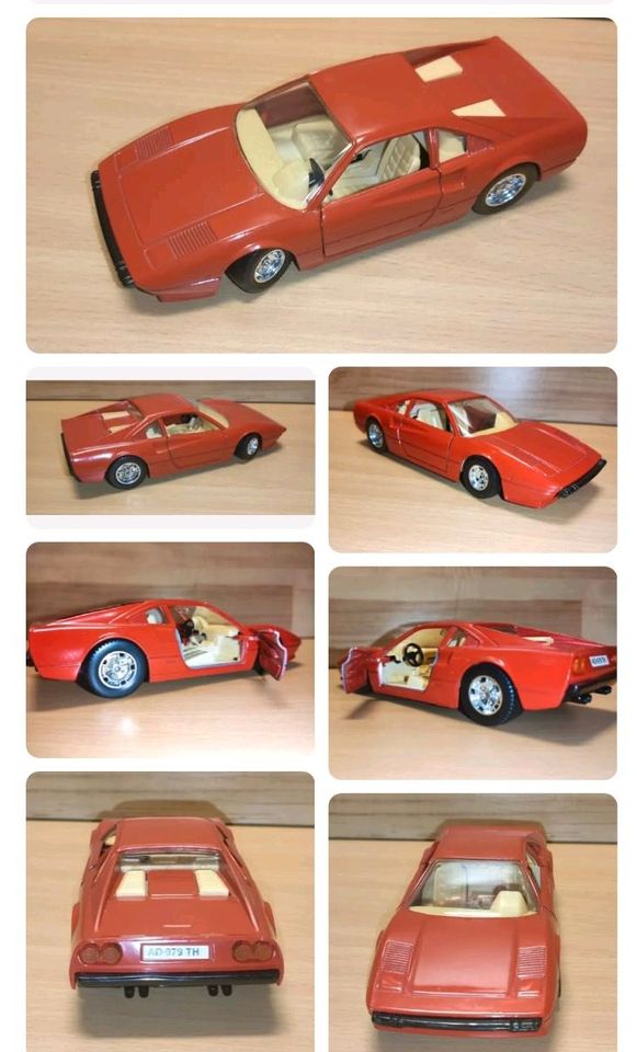 Bburago 1:24 FERRARI 308 GTB mit funktionierender Lenkung in Hüttenberg