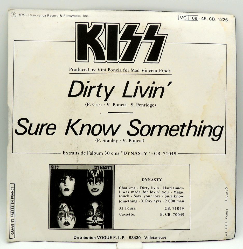 Kiss – Dirty Livin', 45 CB 1226, Vinyl Single - NM+++++ in Hamburg