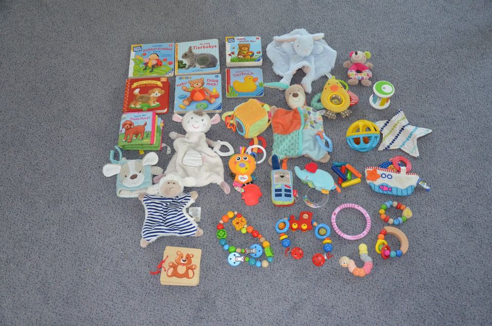 Babyspielzeug und -bücher (Stoff, Holz, Plastik) in Stade