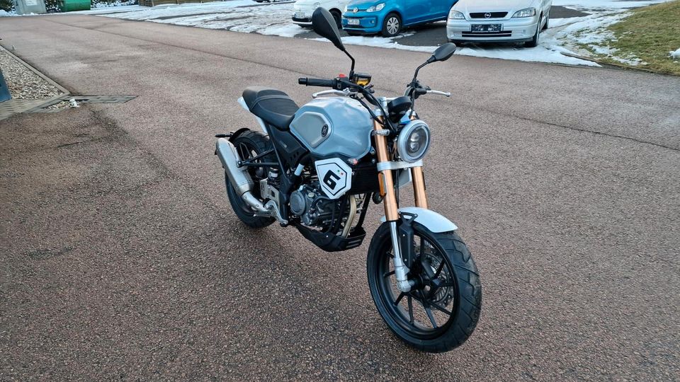 HANWAY SC 125ccm³ ABS Scrambler Naked Bike B196 A1 15 PS in Hettstedt