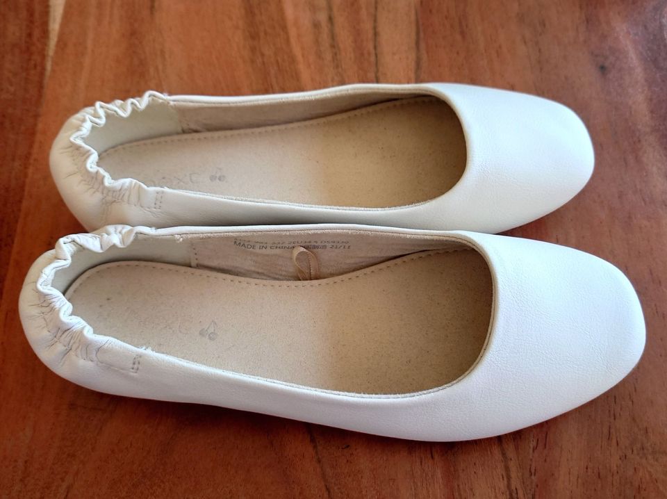 Next Ballerinas Gr. 34 off white / creme Neuwertig inkl. Versand in Grevenbroich