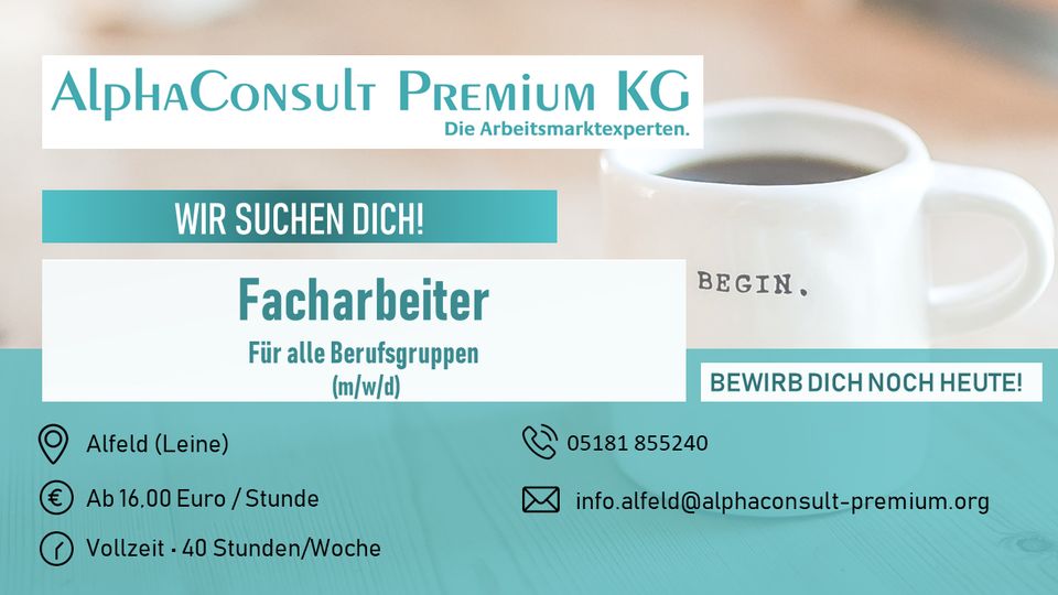 Tischler (m/w/d) ab 16,00€ in Alfeld (Leine)