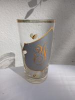 antikes Glas 1/4 L - Emaille Malerei Eichlaub &-frucht -Monogramm Rheinland-Pfalz - Koblenz Vorschau