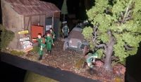 Diorama:Tamiya 1:35 II. WK.mit Dt. Halbketten-Fahrzeug Bayern - Münnerstadt Vorschau