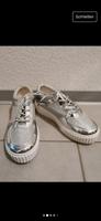 Damen sneaker neu Silber glitzernd 36 plateau platform Hessen - Heusenstamm Vorschau
