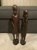 2 Afrikanische Figuren Mann und Frau aus Holz alt! Rheinland-Pfalz - Ludwigshafen Vorschau